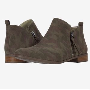 New!  Dr. Scholl's Rate Zip Ankle Camo Bootie
